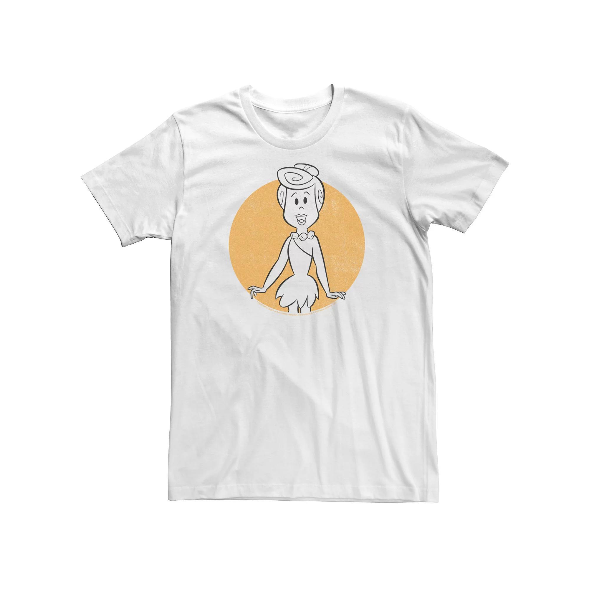 Big & Tall The Flintstones Wilma Kanji Big Face Tee, Men's, Size: 3XL, White Product Image