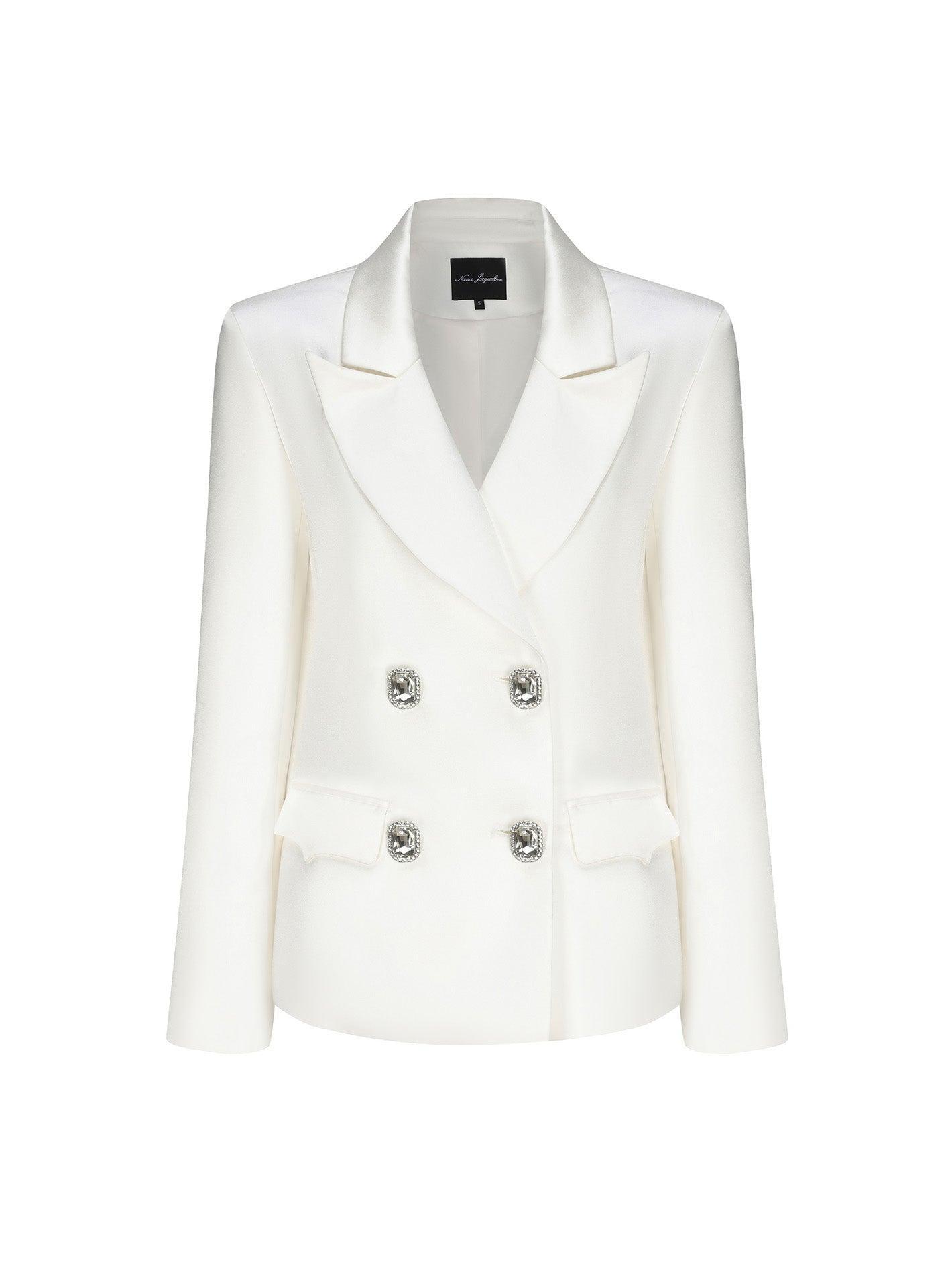Cassandra Blazer (White) (Final Sale) Product Image