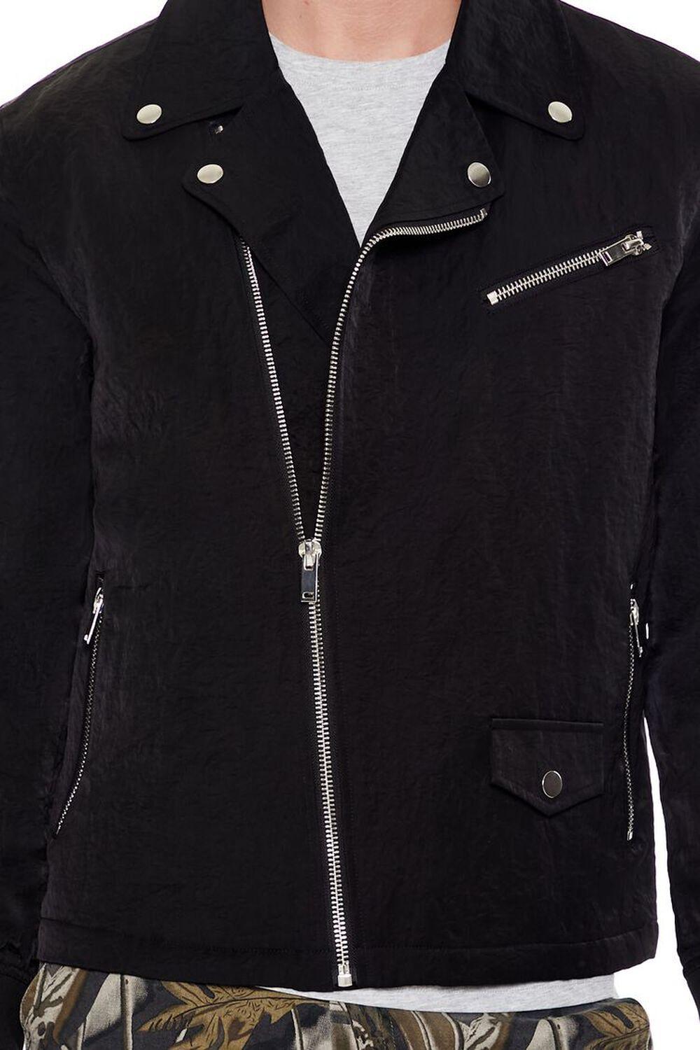 Studded Notched Moto Jacket | Forever 21 Product Image