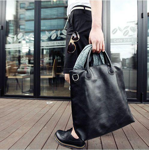 Faux Leather Tote Bag Product Image