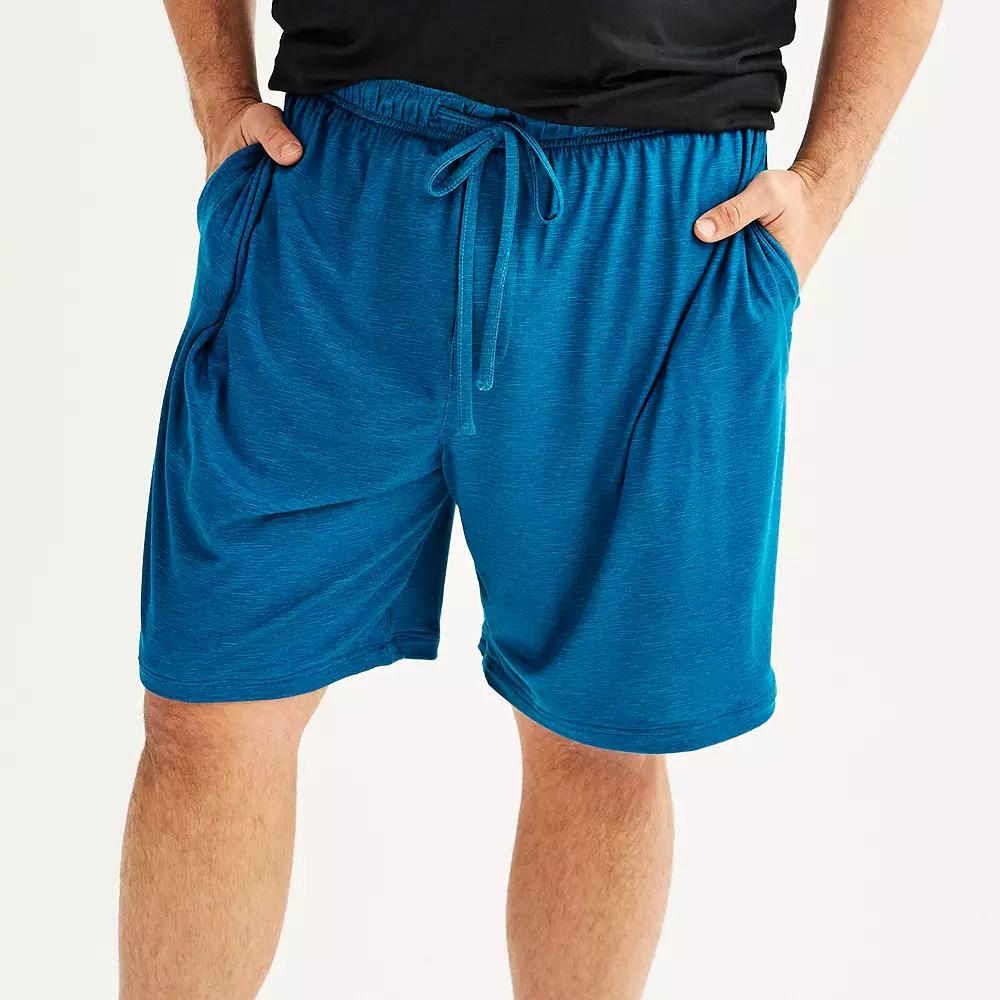 Big & Tall Sonoma Goods For Life® Supersoft Pajama Shorts, Men's, Size: Large Tall, Blue Space Dye Product Image