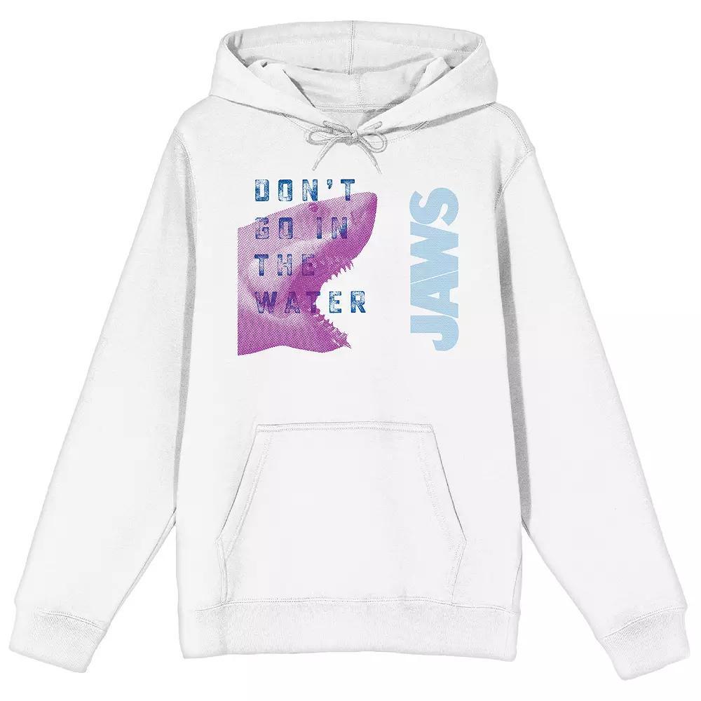 Men's Jaws Dont Go in the Water Hoodie, Size: Small, White Product Image