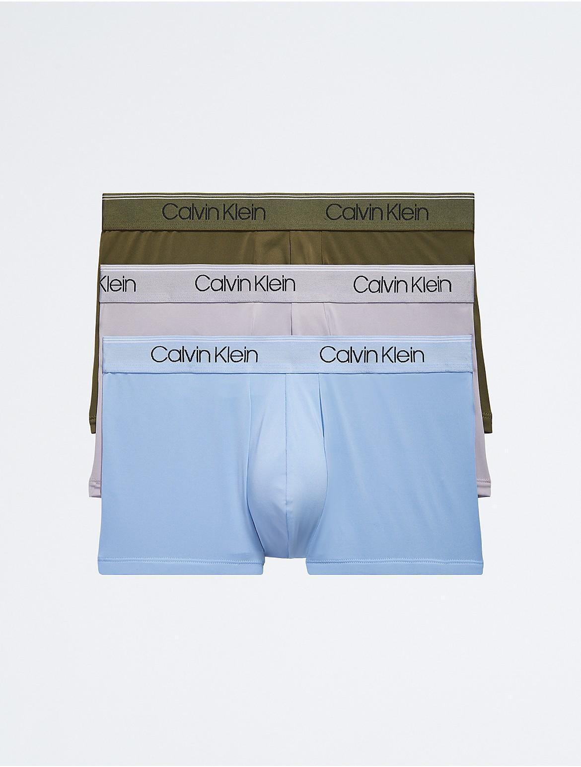 Calvin Klein Men's Micro Stretch 3-Pack Low Rise Trunk - Multi - XL Product Image