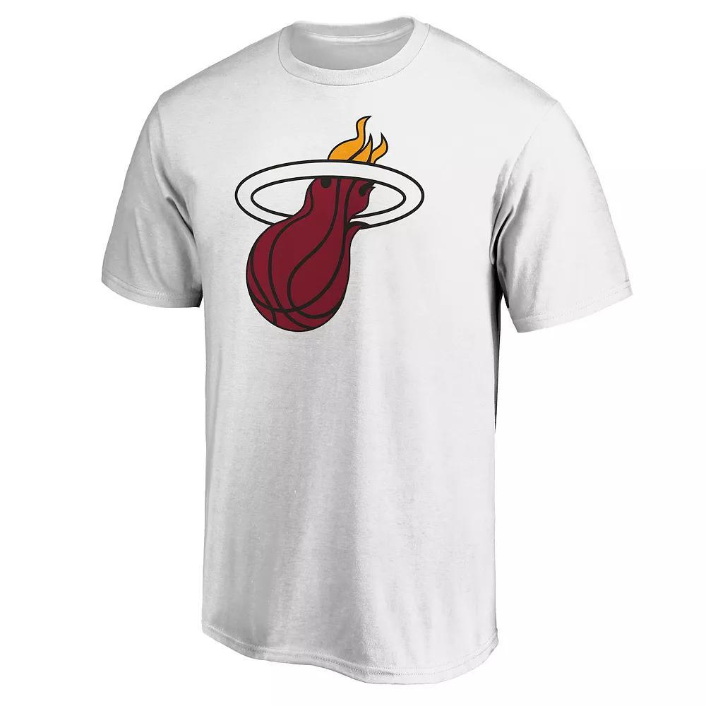 Men's Portland Trail Blazers Primary Logo Graphic Tee, Size: Small, Silver Product Image