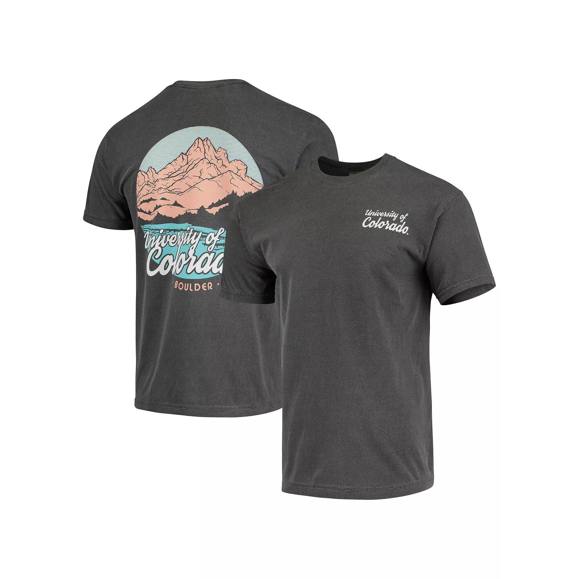 Men's Charcoal Colorado Buffaloes Script Local Comfort Color T-Shirt, Size: Large Product Image