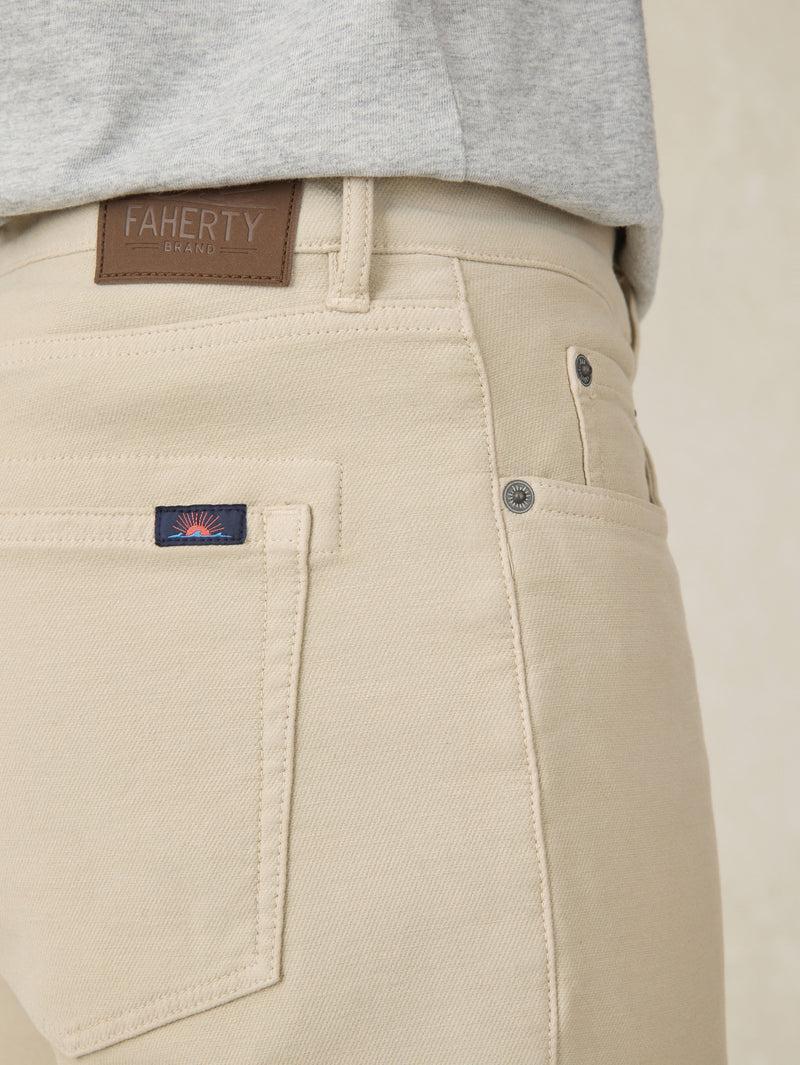 Stretch Terry 5-Pocket Athletic Fit Pant - Stone Product Image