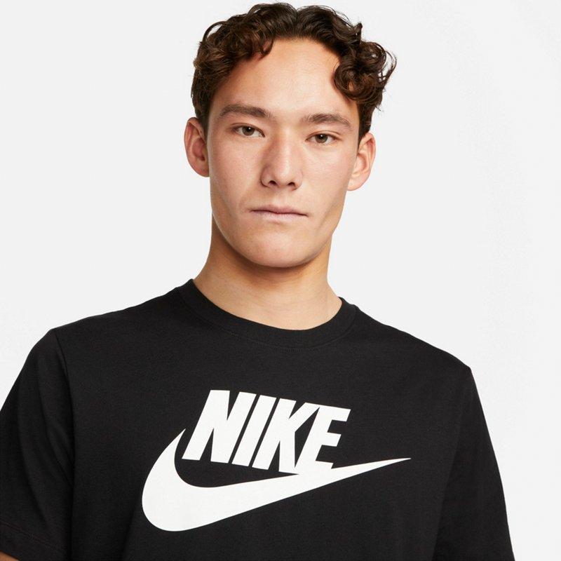Men's Nike "Just Do It" Logo Tee, Size: Small, Black White Product Image
