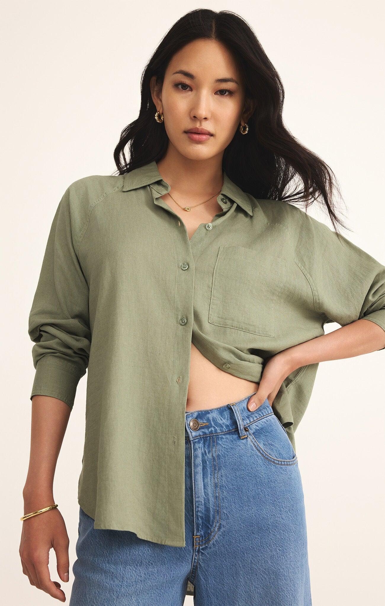 Z Supply The Perfect Linen Top Product Image