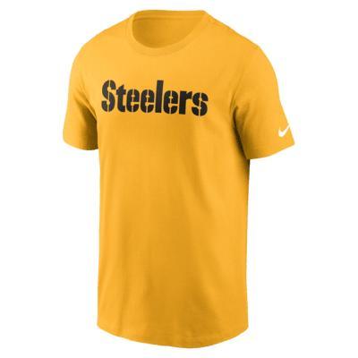 Mens Nike Pittsburgh Steelers Primetime Wordmark Essential T-Shirt Product Image