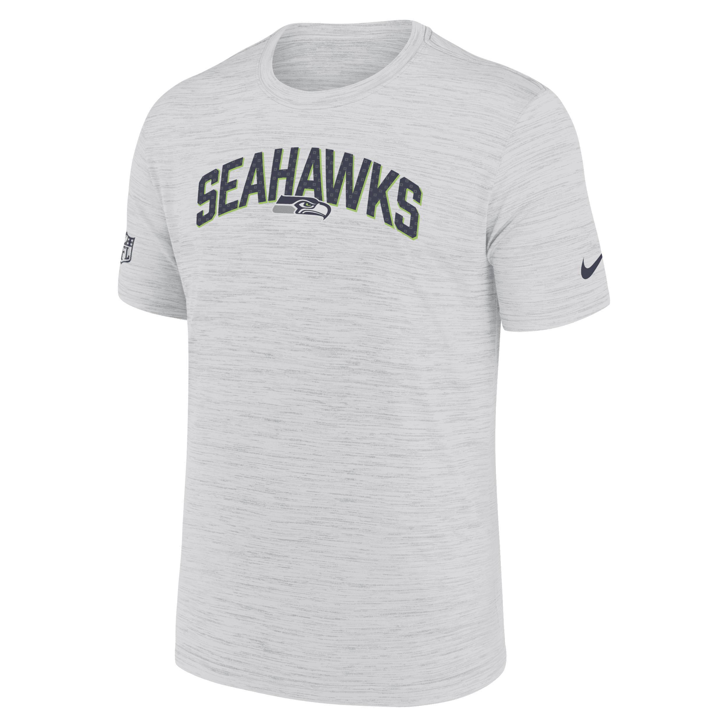 Mens Nike White Seattle Seahawks Velocity Athletic Stack Performance T-shirt Product Image