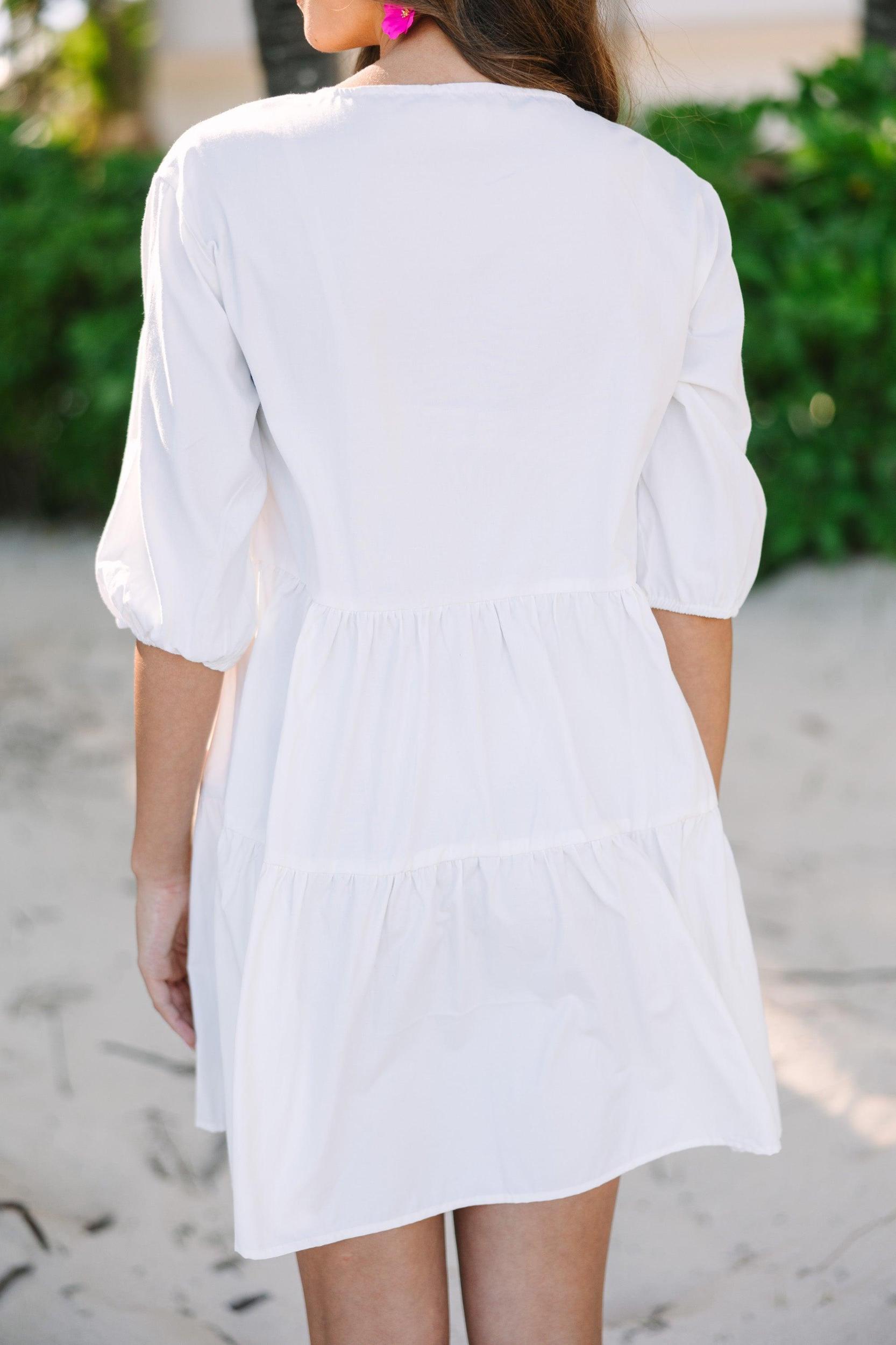What's In A Name Off White Tiered Dress Female Product Image