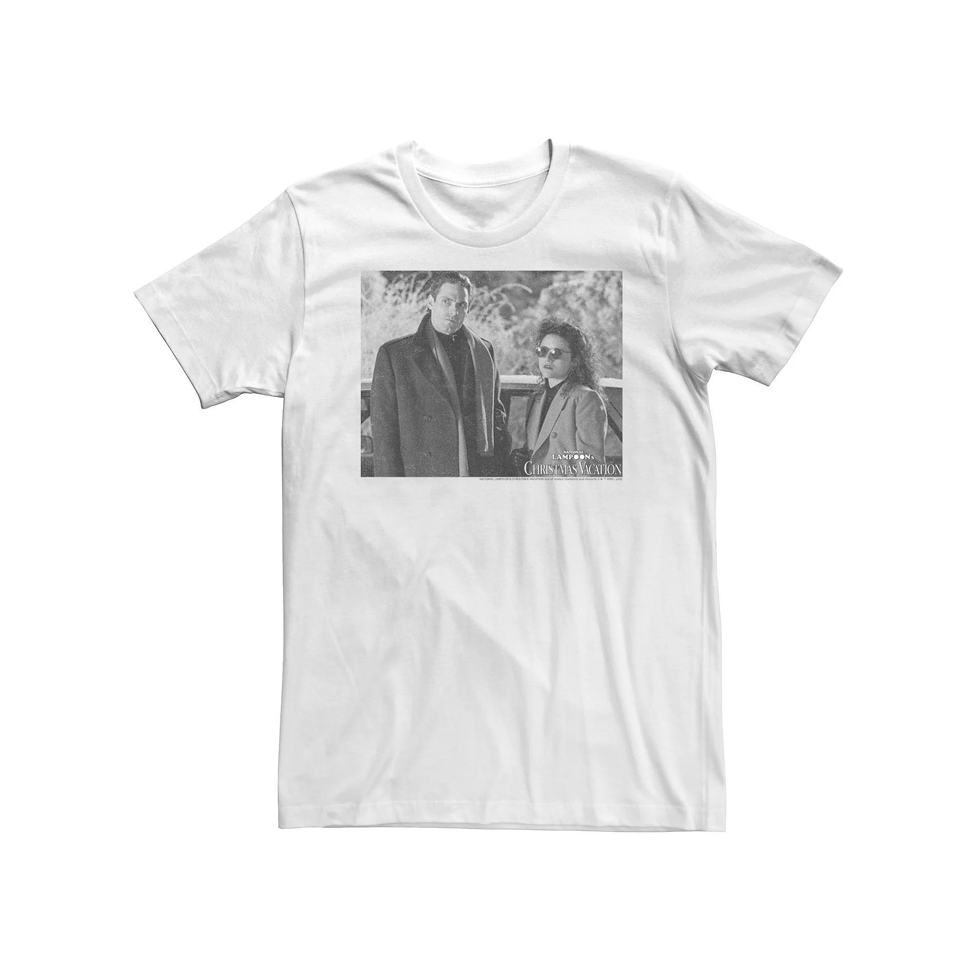 Big & Tall National Lampoon's Christmas Vacation Todd & Margo Portrait Tee, Men's, Size: 3XL, White Product Image