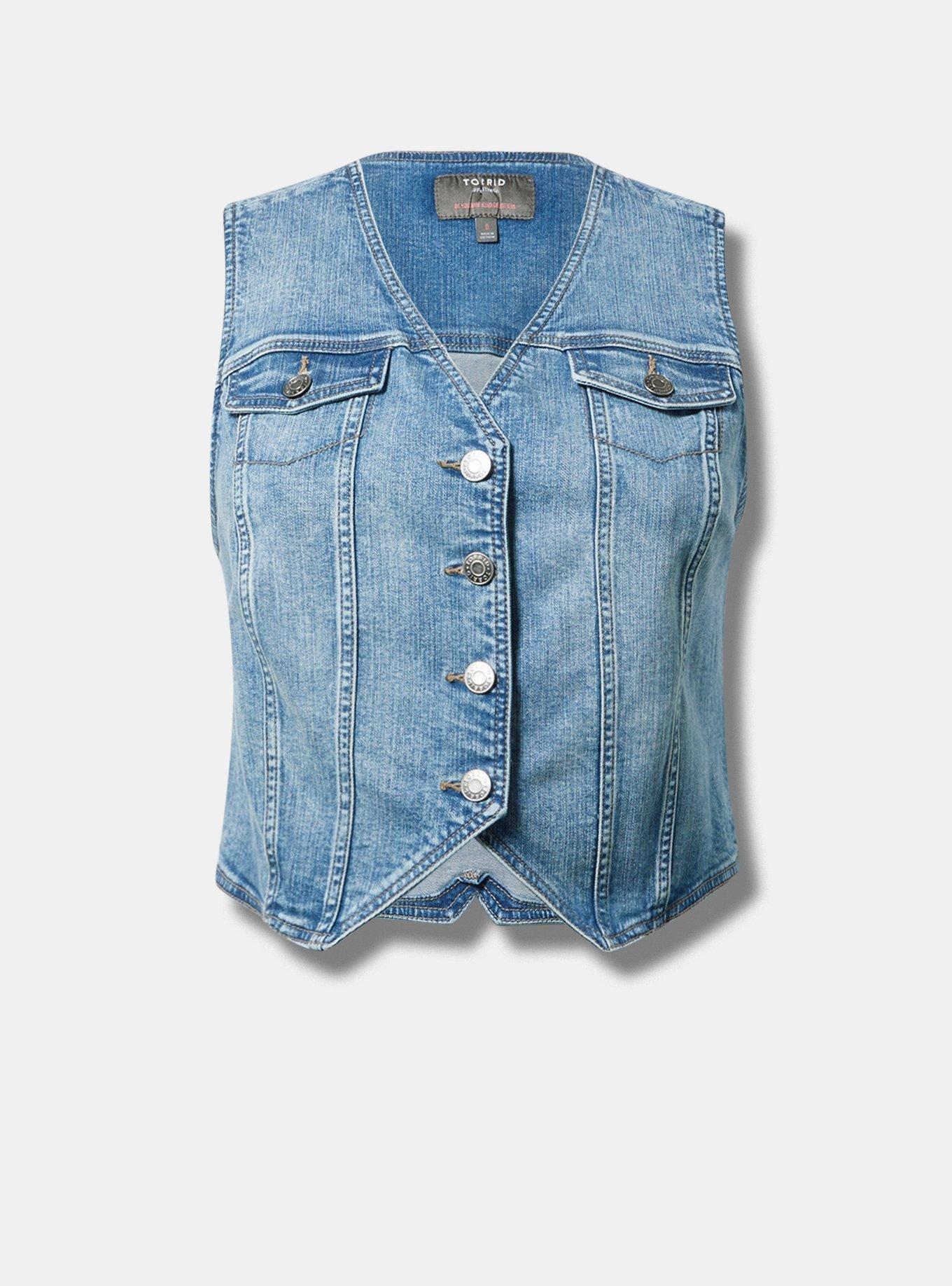 Western Denim Vest Product Image