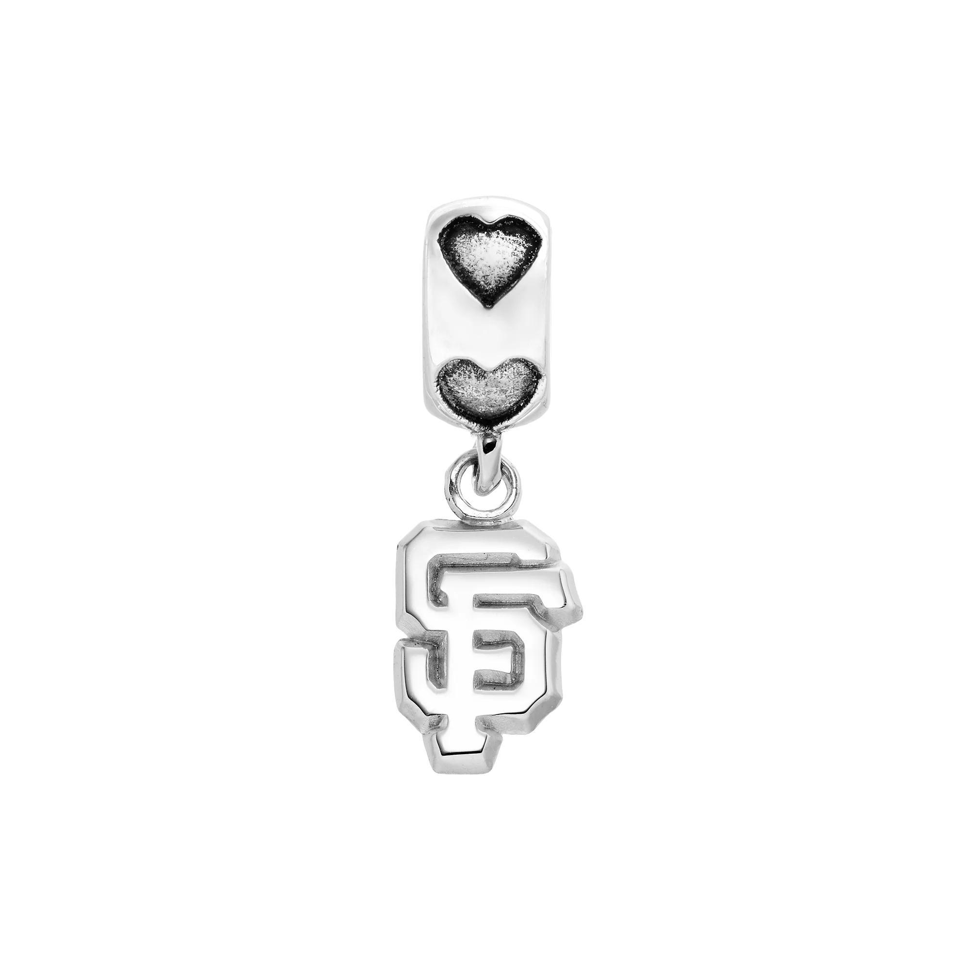 LogoArt San Francisco Giants Sterling Silver Team Logo Charm, Womens, Grey Product Image