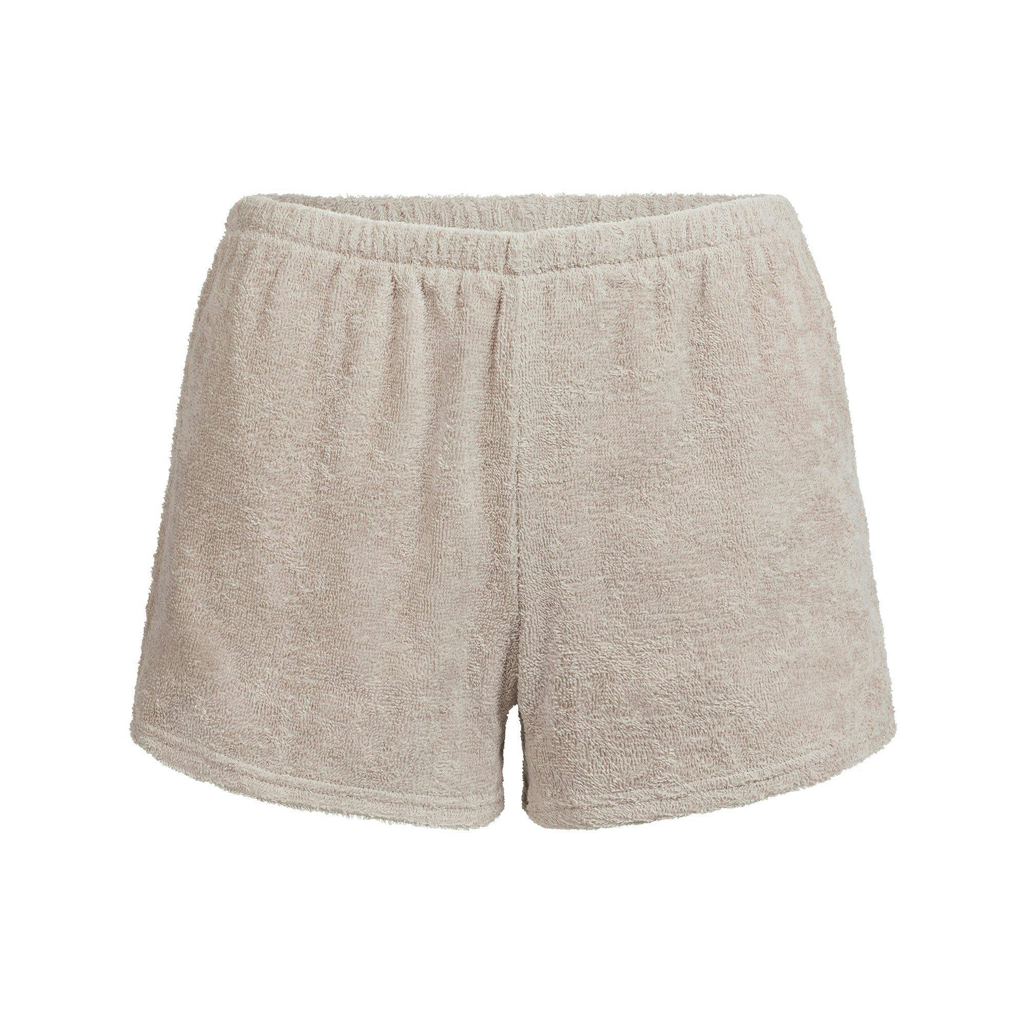 TERRY COVER UPS SHORT | STONE Product Image