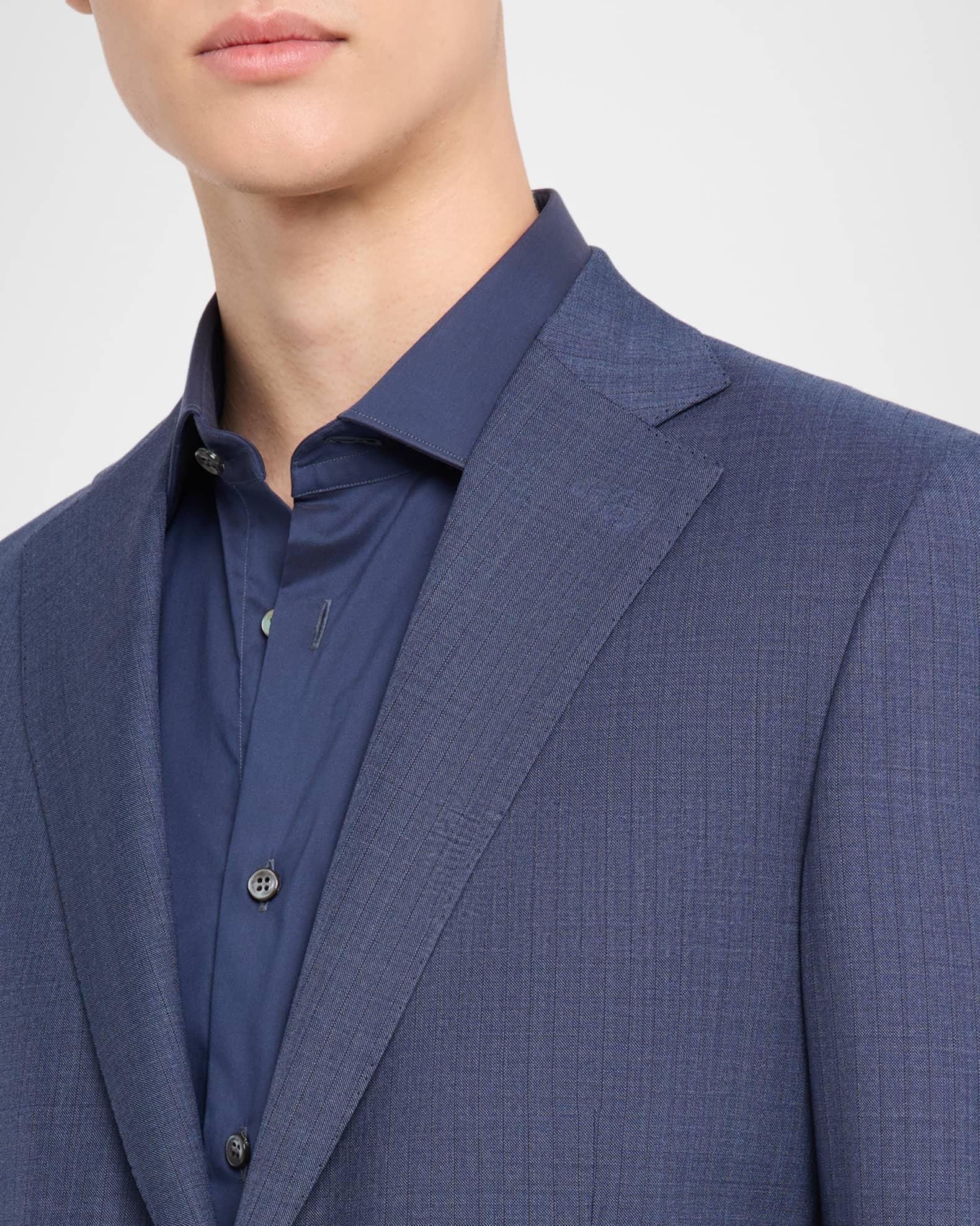 Men's Stripe Modern Fit Two-Piece Suit Product Image