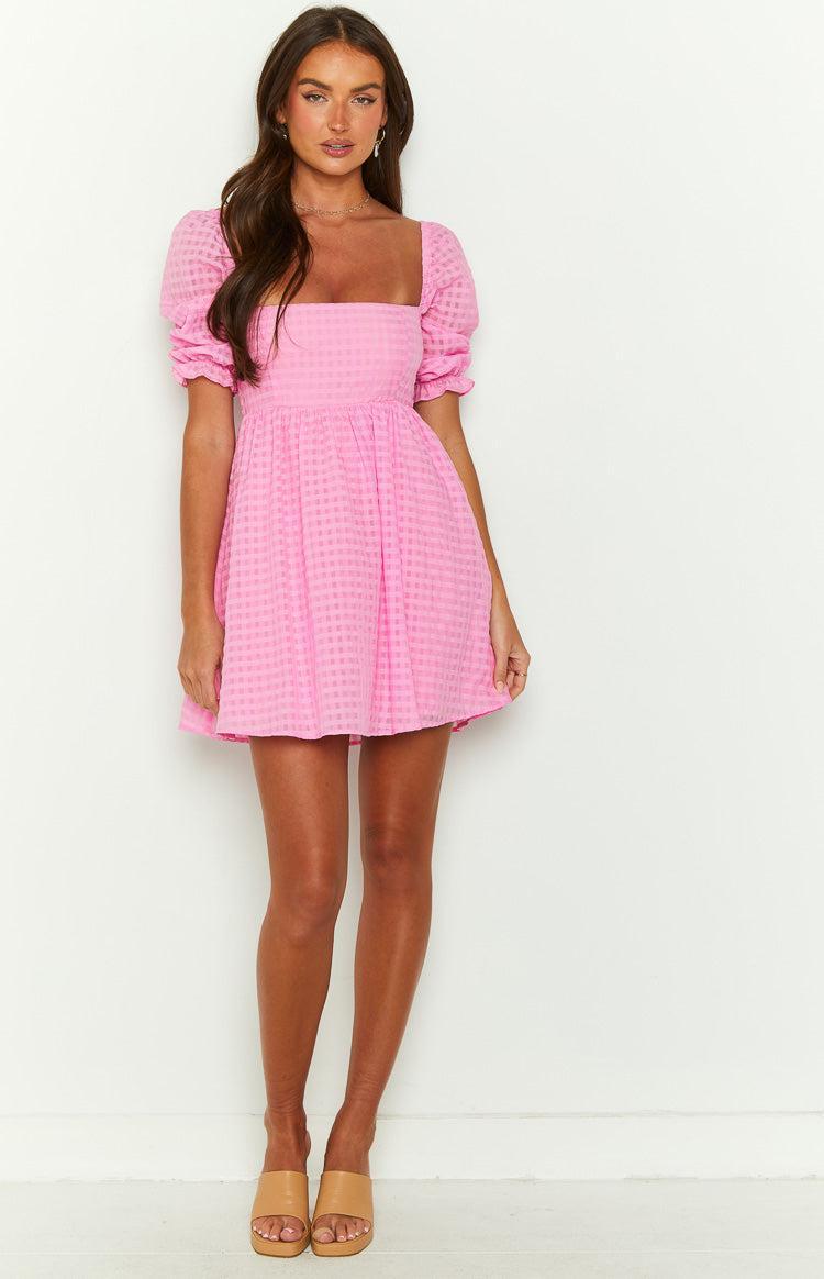 Rubi Pink Babydoll Mini Dress Product Image