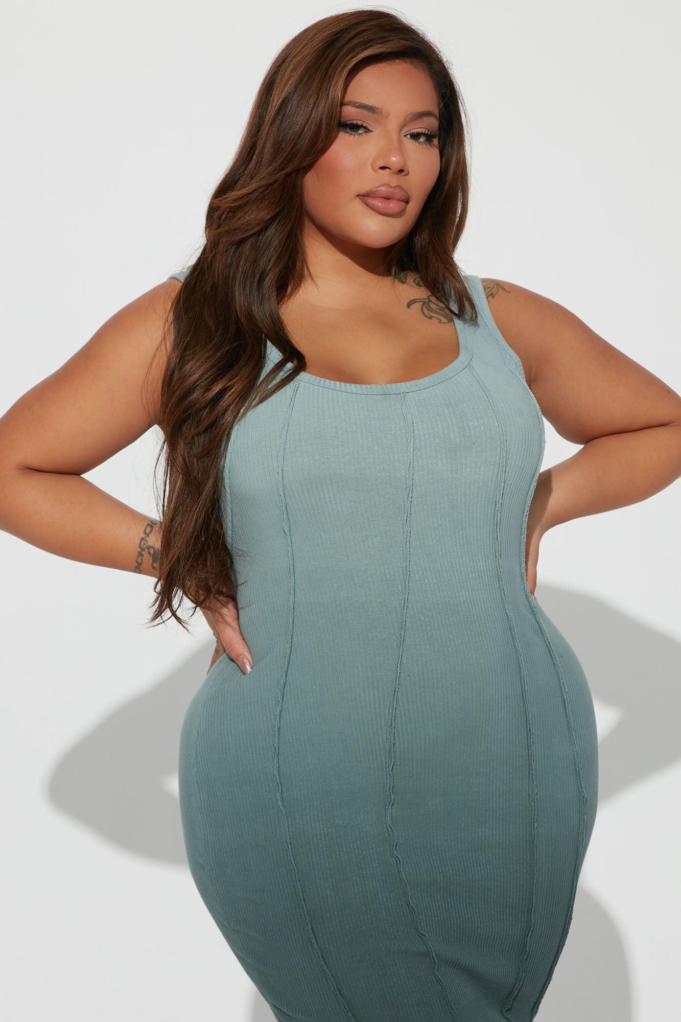 Talli Tie-Dye Midi Dress - Teal/combo Product Image