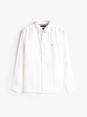 Regular Fit Pigment-Dyed Linen Shirt Product Image