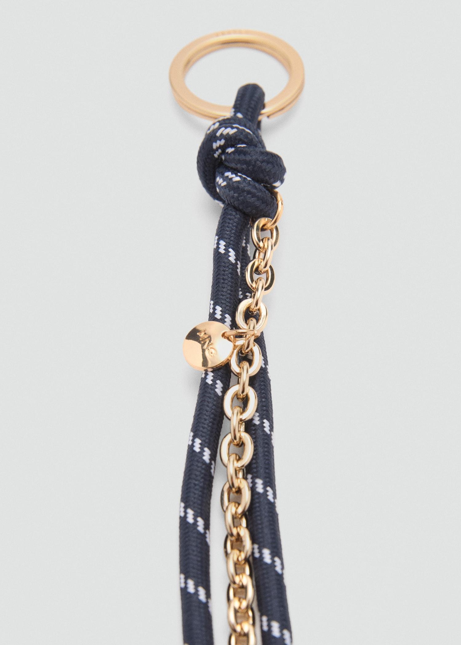 Mini purse carabiner keychain - Women | MANGO USA Product Image