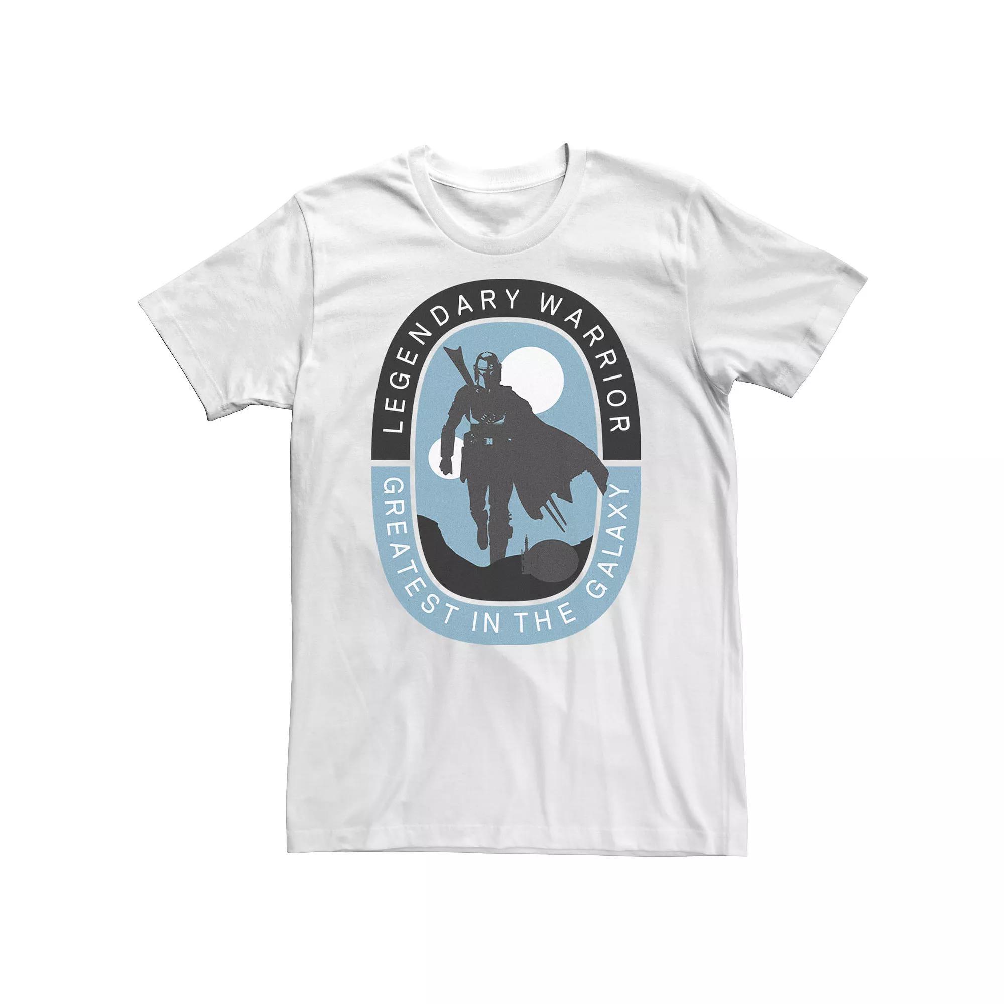 Big & Tall Star Wars The Mandalorian Legendary Warrior Tee, Men's, Size: 4XLT, White Product Image