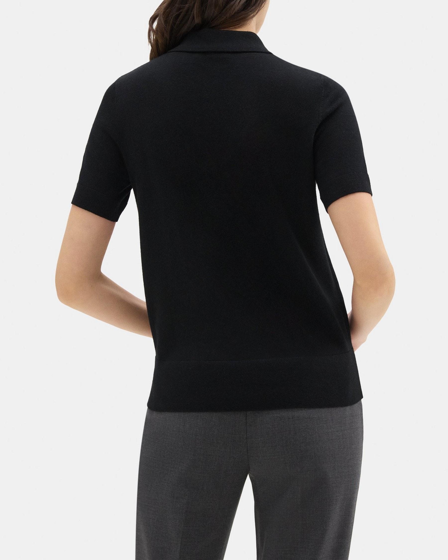 Polo Sweater in Fine Merino Wool Product Image