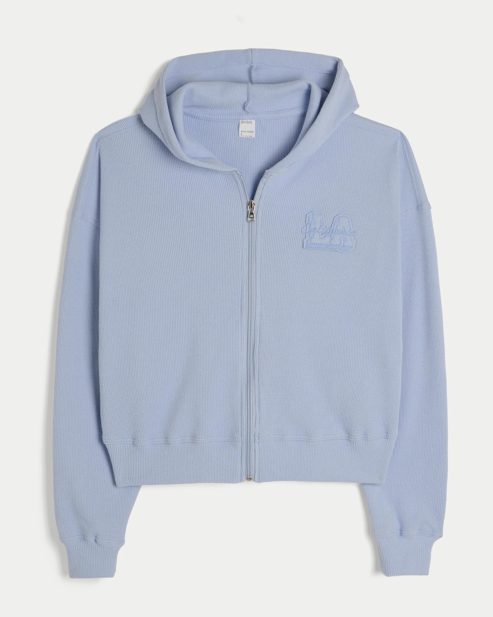 Gilly Hicks Zip-Up Waffle Hoodie Product Image
