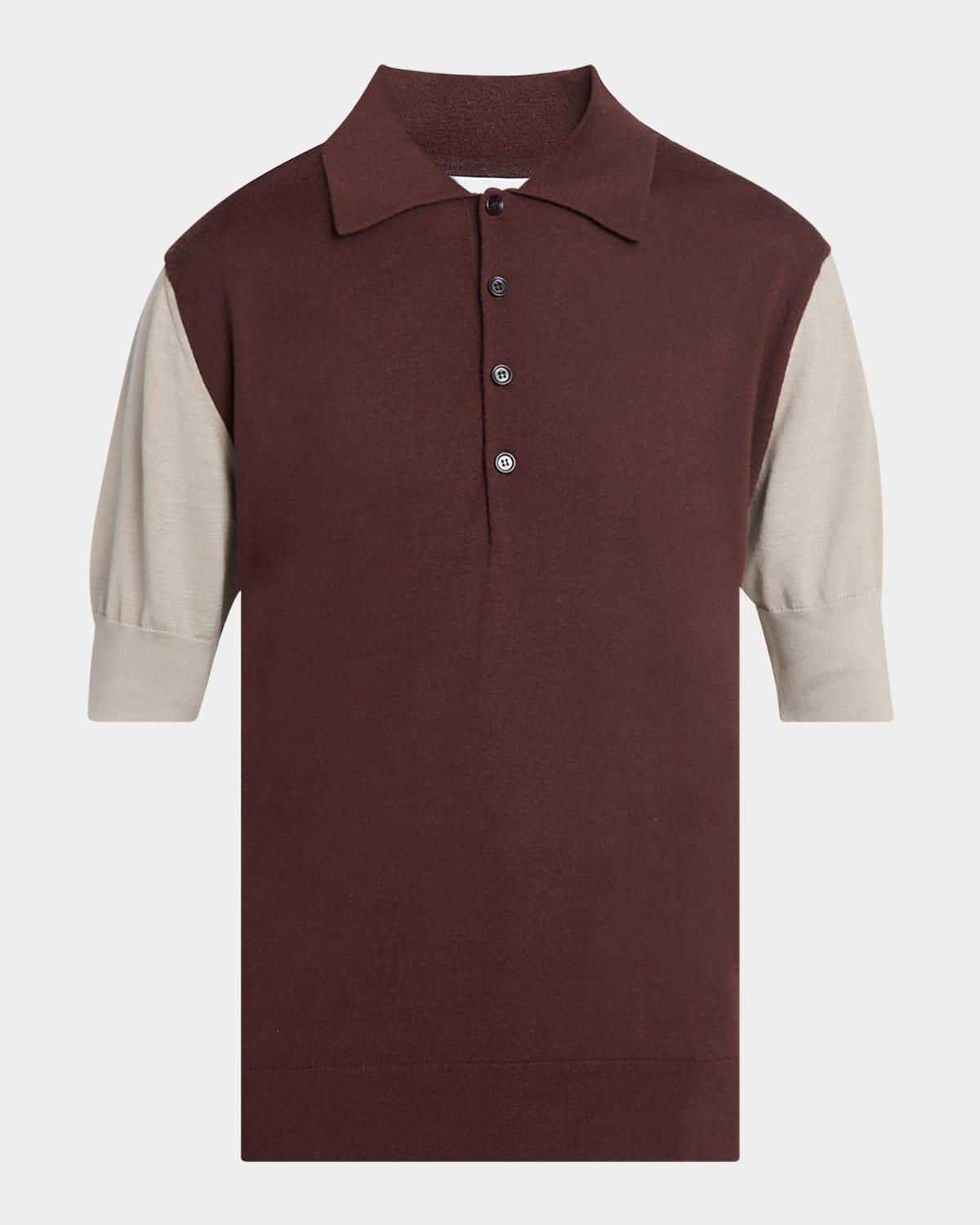 Mens Midland Colorblock Polo Shirt Product Image