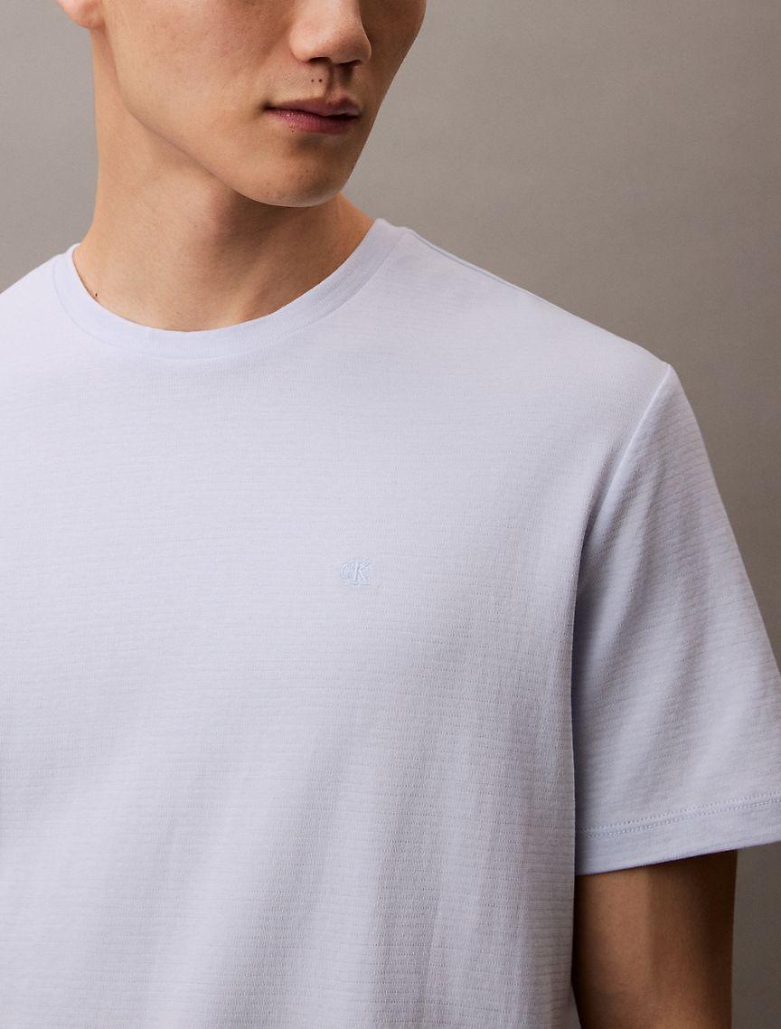 Calvin Klein Men's Cotton Combed Rib Classic T-Shirt - White - M Product Image