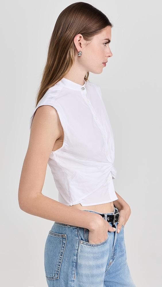 rag & bone Louisa Sleeveless Poplin Shirt | Shopbop Product Image