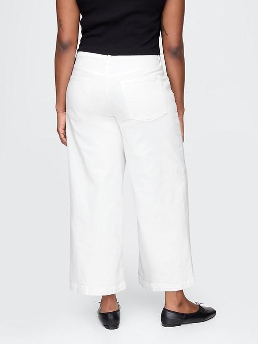 High Rise Stride Wide-Leg Ankle Jeans Product Image