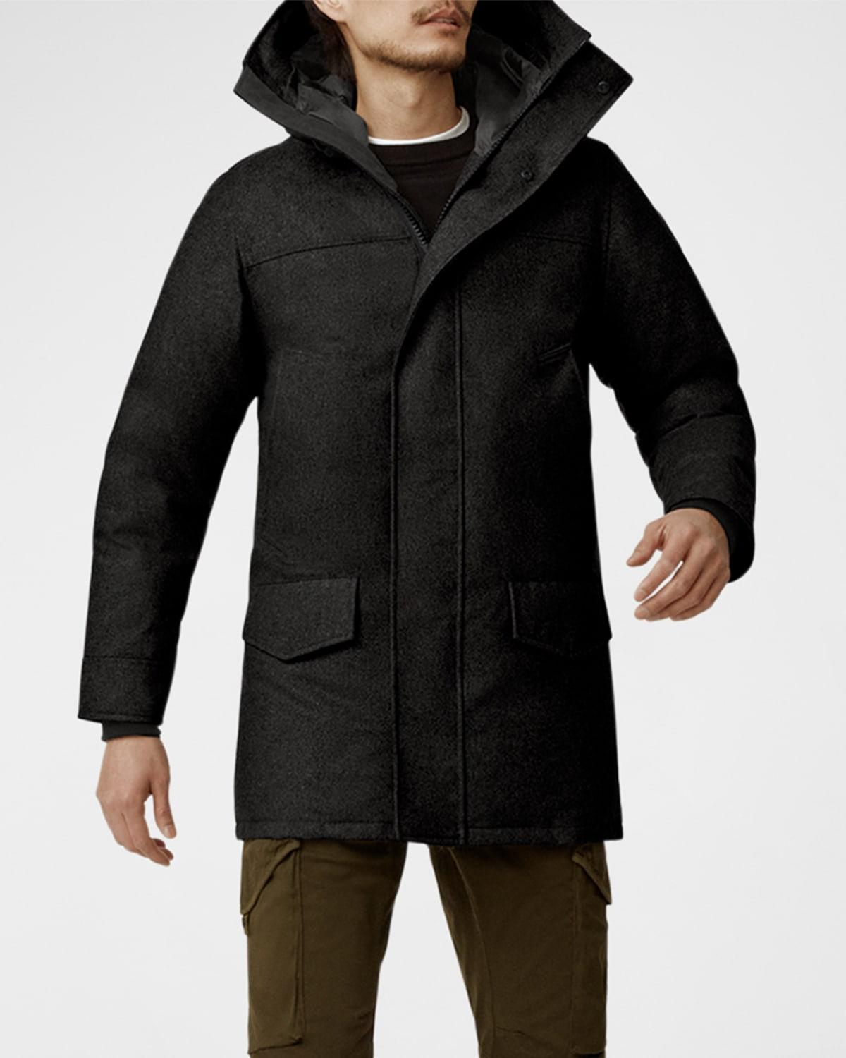 Canada Goose Langford Hooded Wool Blend Down Parka Product Image