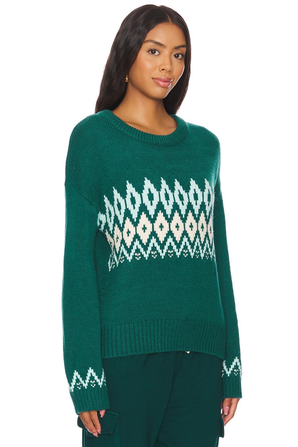 Wool Fair Isle Crew Neck Sweater MONROW Product Image