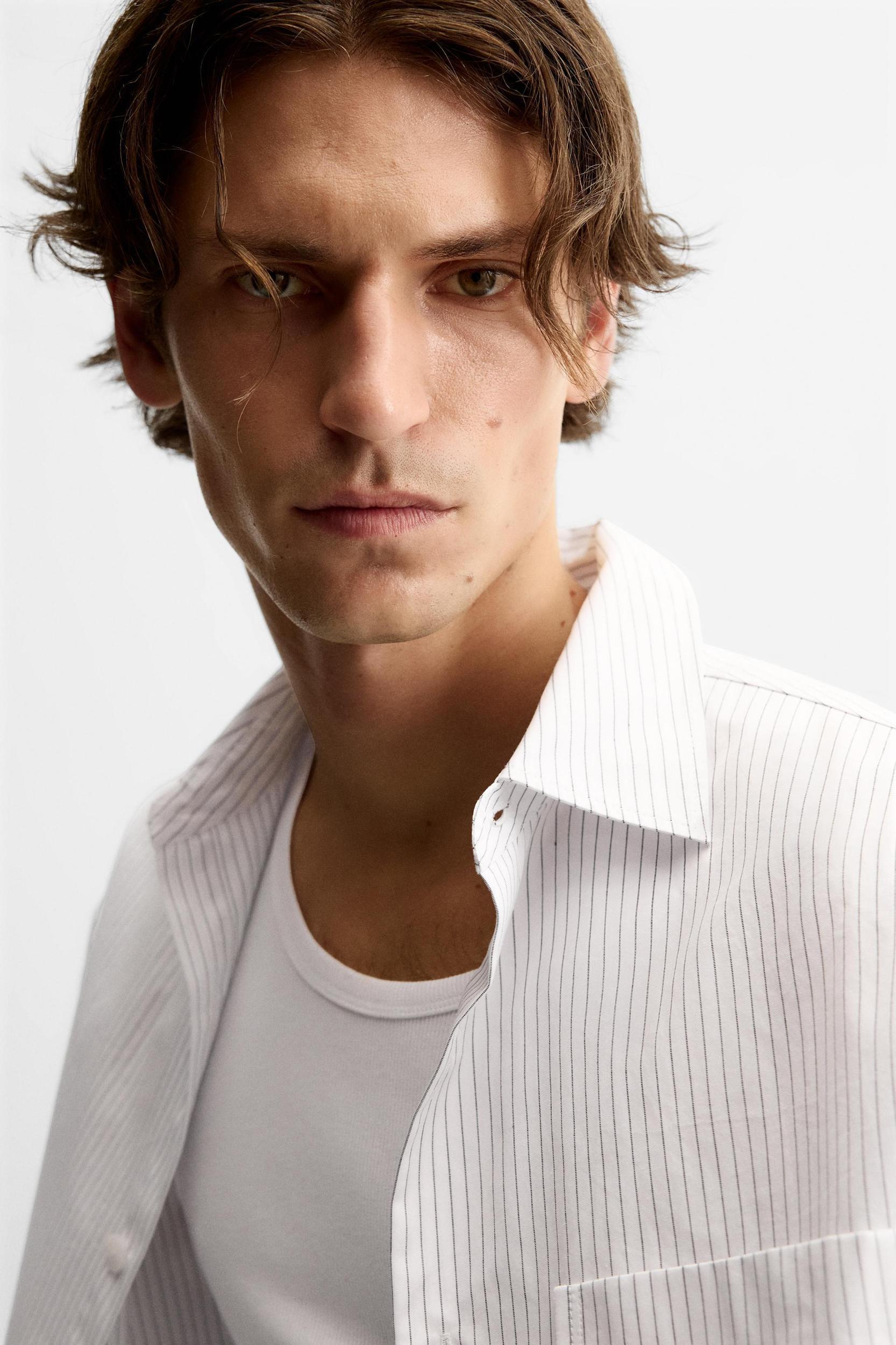 STRIPED POPLIN SHIRT Product Image
