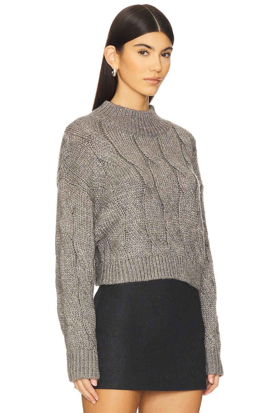 Lola Lurex Cable Cropped Pullover Product Image