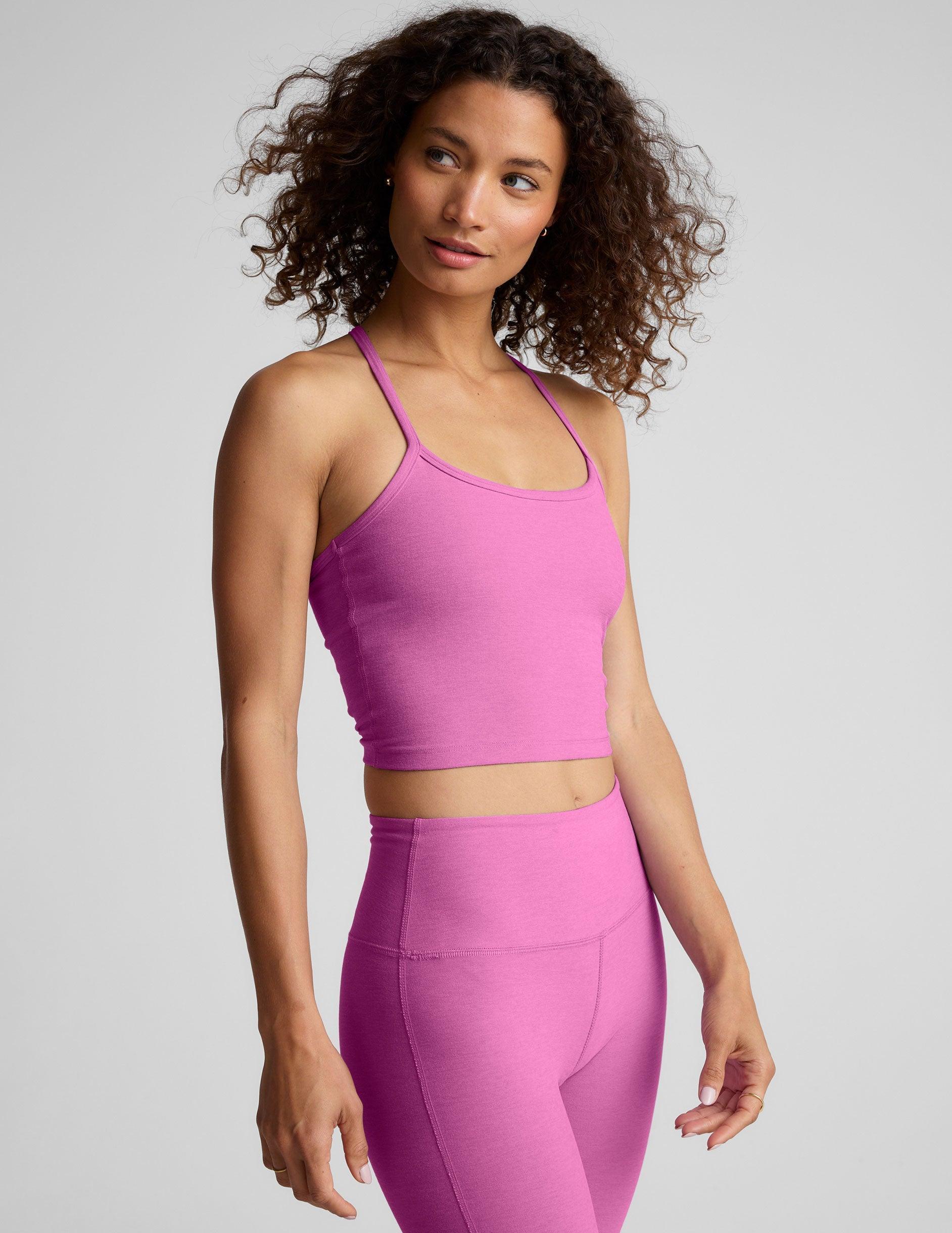 Spacedye Slim Racerback Cropped Tank Product Image