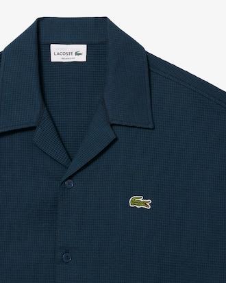 Relaxed Fit Waffle Texture Shirt Product Image
