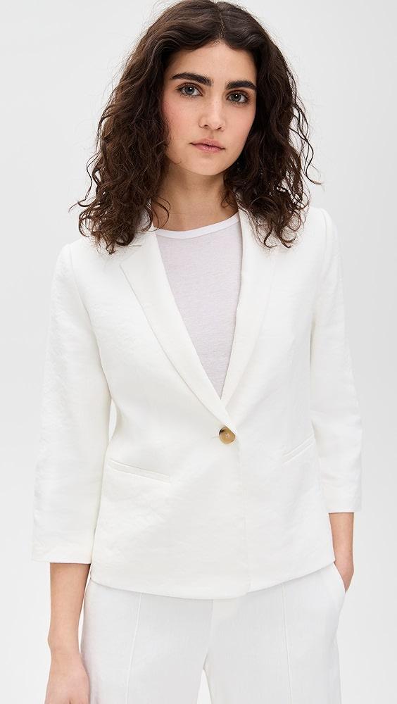 Vince Linen Shrunken Blazer | Shopbop Product Image