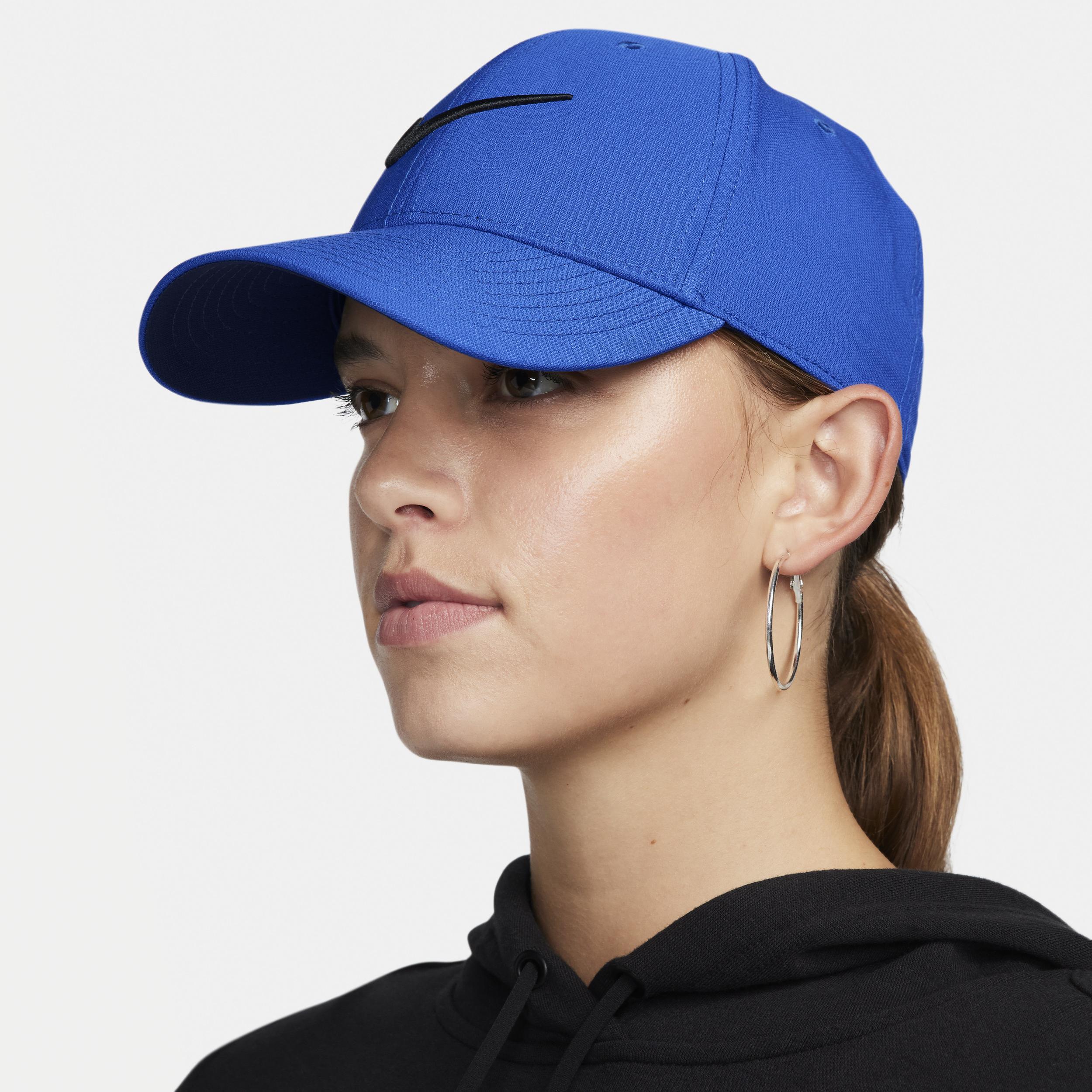 Mens Nike Dri-Fit Club Structured Swoosh Cap Black Navy Product Image