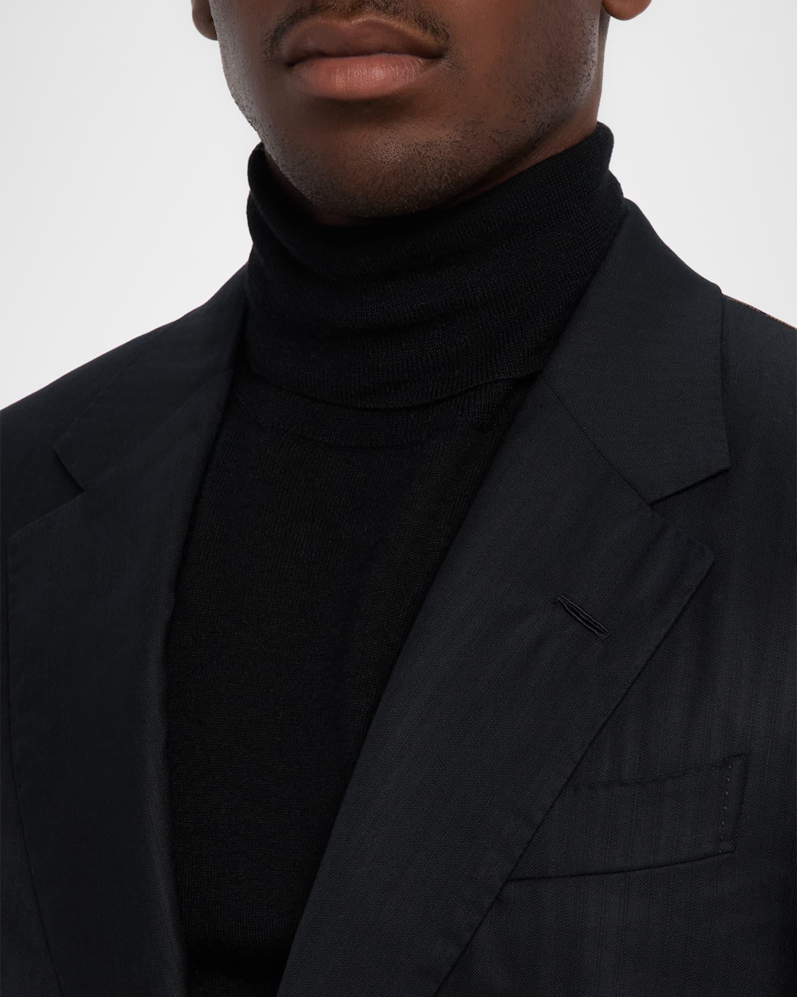 Men's Centoventimila Wool Tonal Stripe Suit Product Image