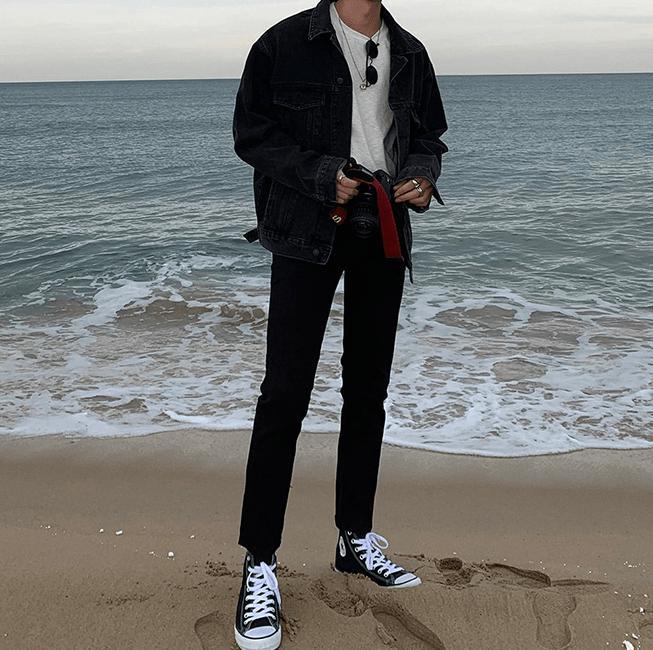 RT No. 4169 WASHED BLACK DENIM JK Product Image