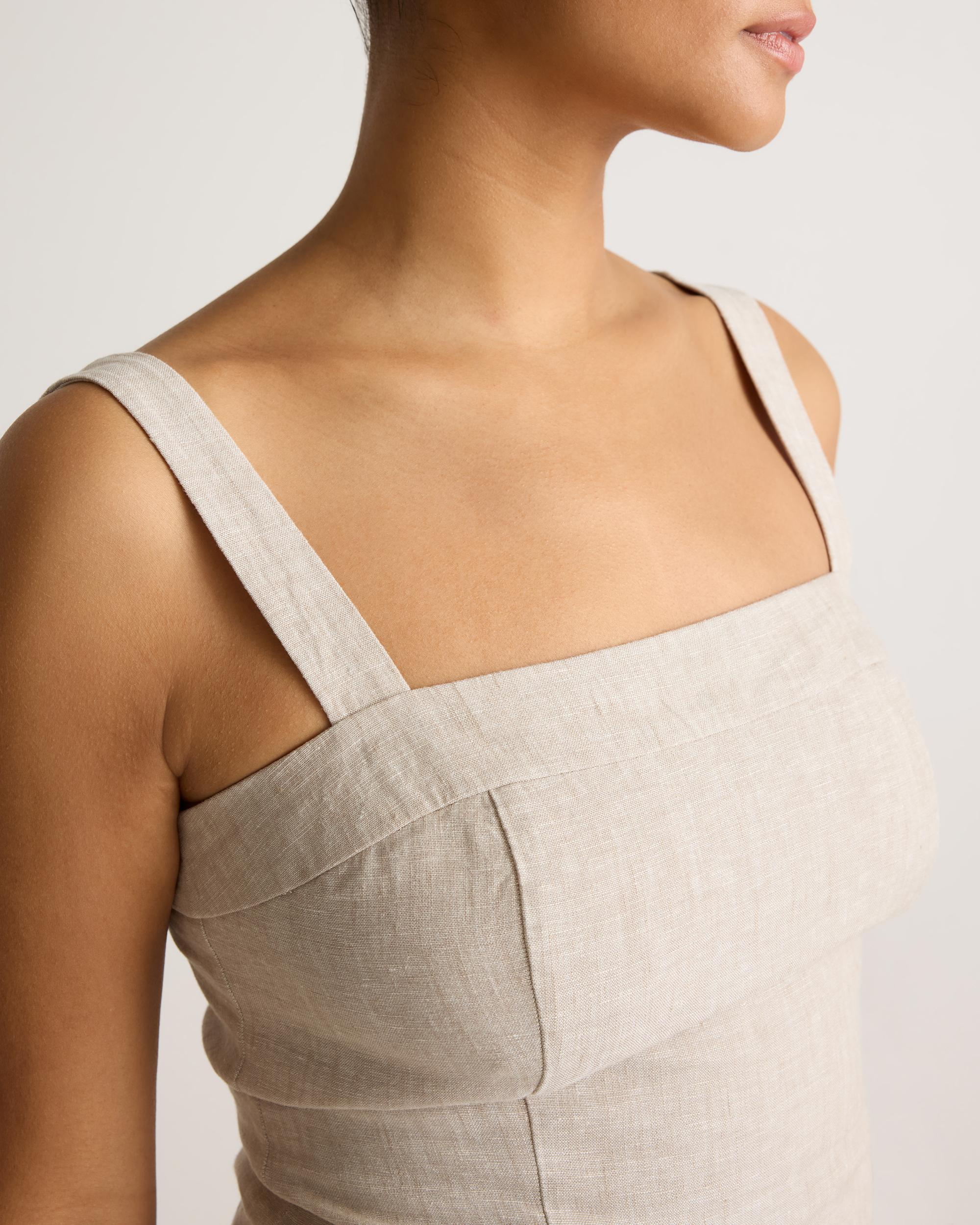 100% European Linen Fitted Tank Product Image