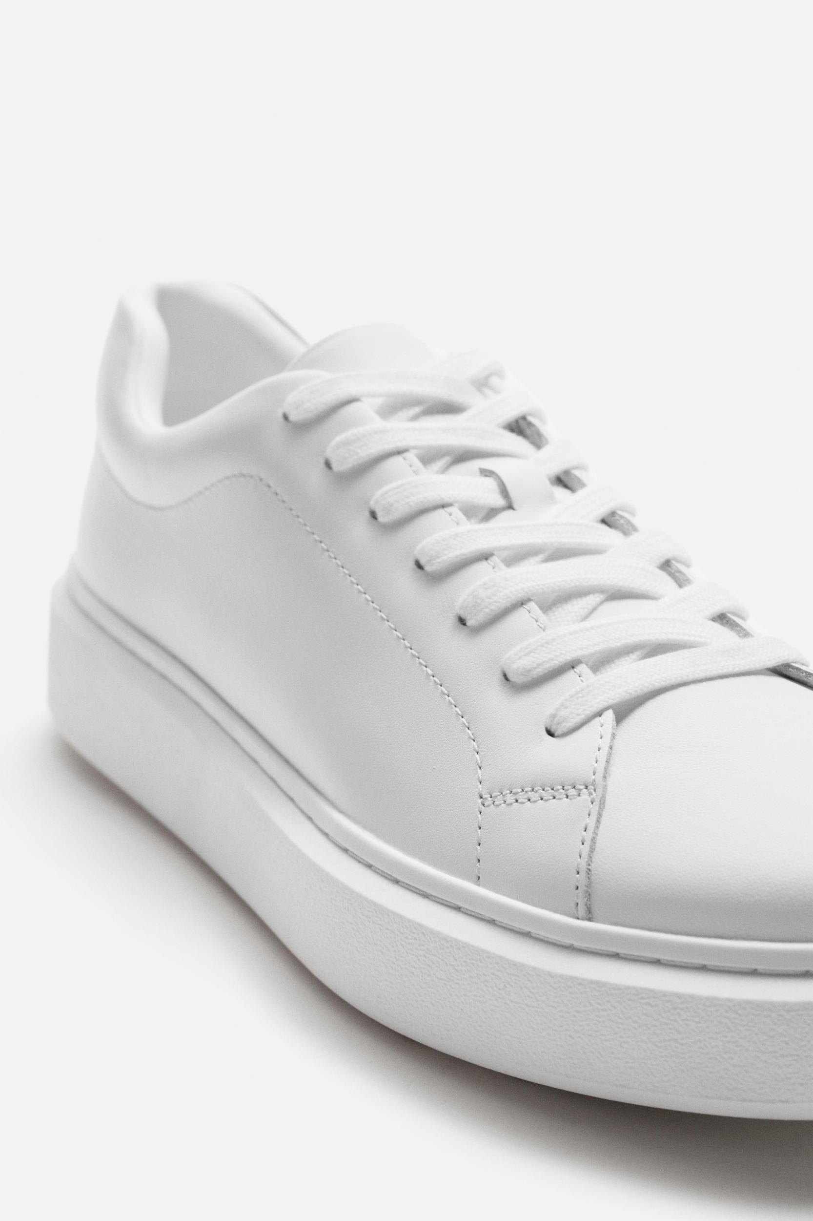 CHUNKY LEATHER SNEAKERS Product Image