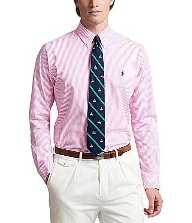 Polo Ralph Lauren Cotton Stretch Poplin Classic Fit Button Down Shirt Product Image