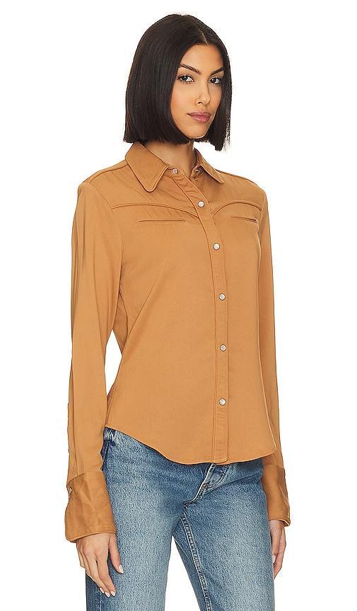 Womens Cleo Piped-Trim Workshirt Product Image