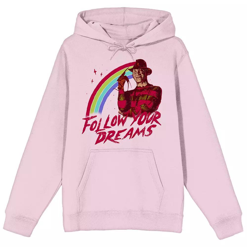 Men's Nightmare On Elm Street Hoodie, Size: XXL, Pink Product Image