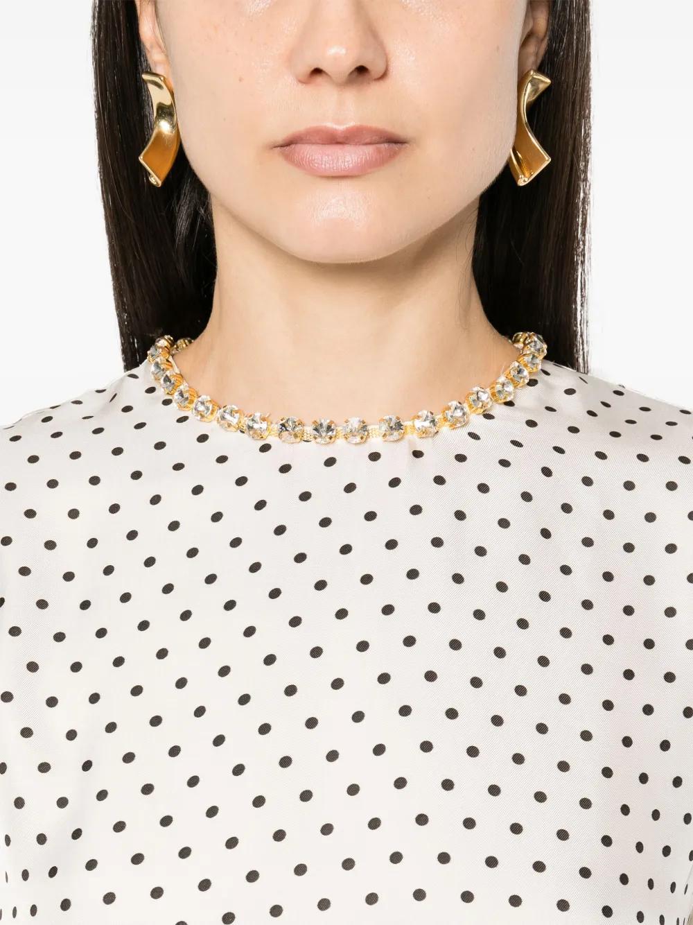 polka-dot midi dress Product Image