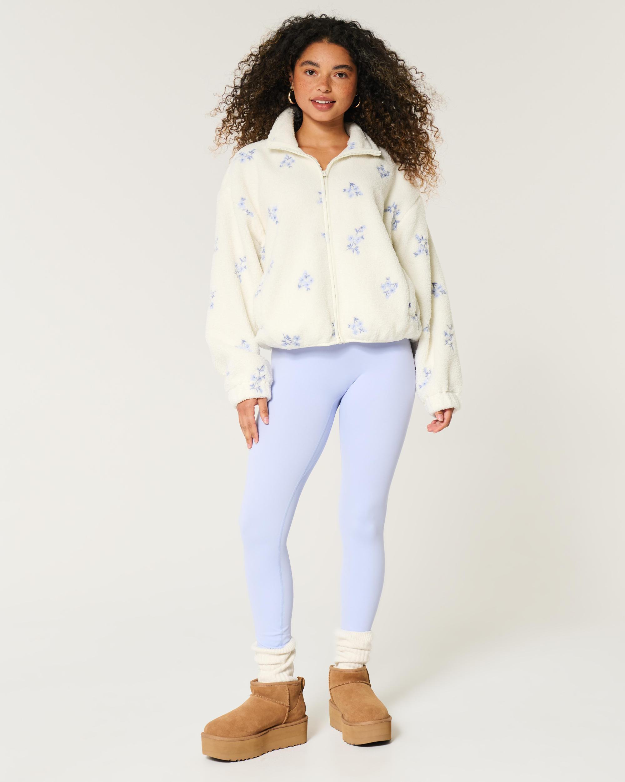 Embroidered Sherpa Fleece Jacket Product Image