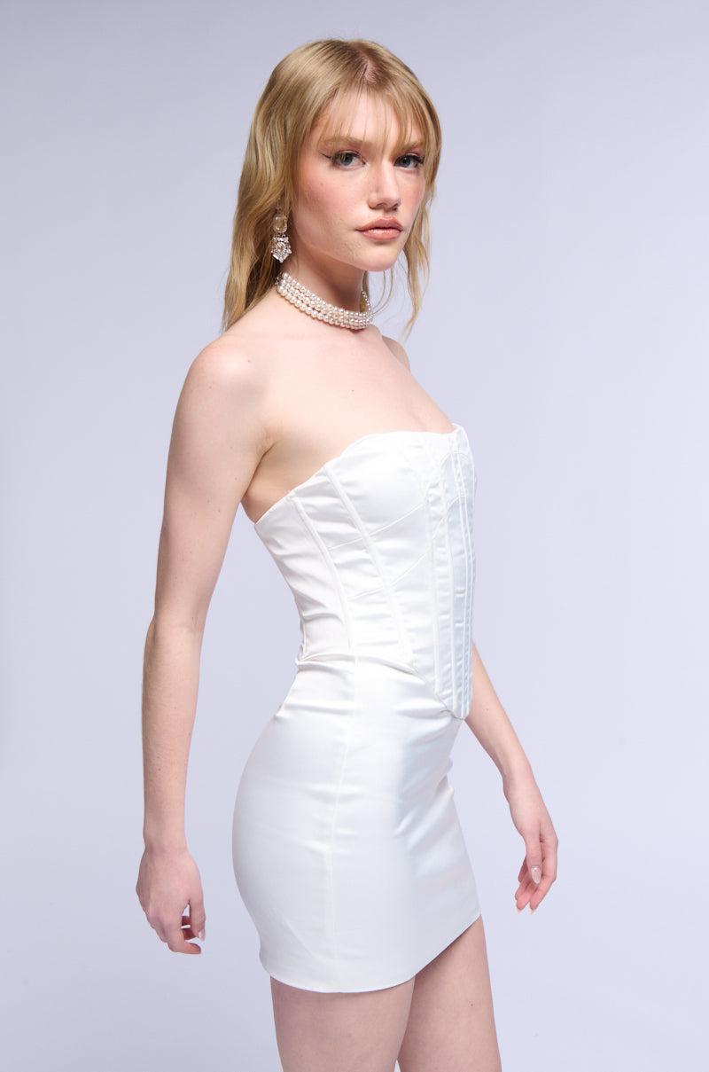 ACTIN BRAND NEW SATIN MINI DRESS IN ORANGE Product Image