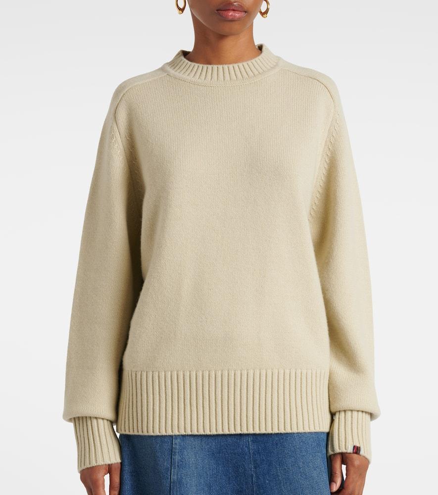 EXTREME CASHMERE N°123 Bourgeois Cashmere Sweater In Beige Product Image